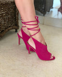 Boot Lace Up Pink
